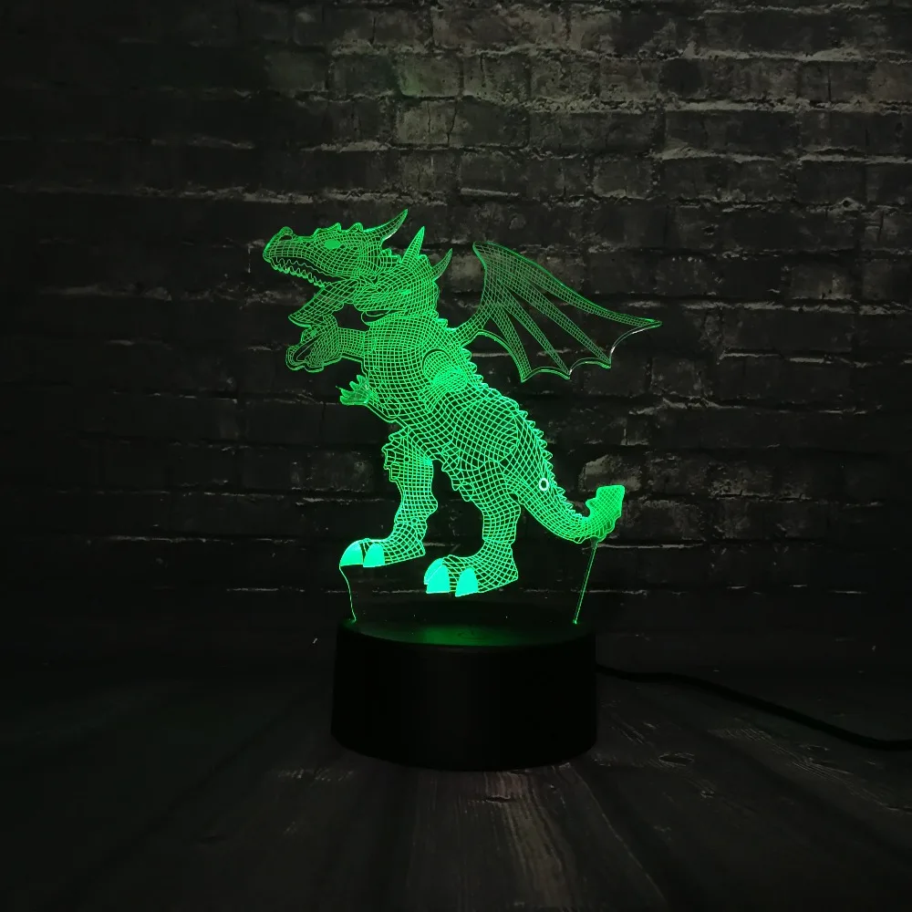 Новинка Акриловый 3D животное Лава Динозавр Парк Юрского периода бумажный Дракон
