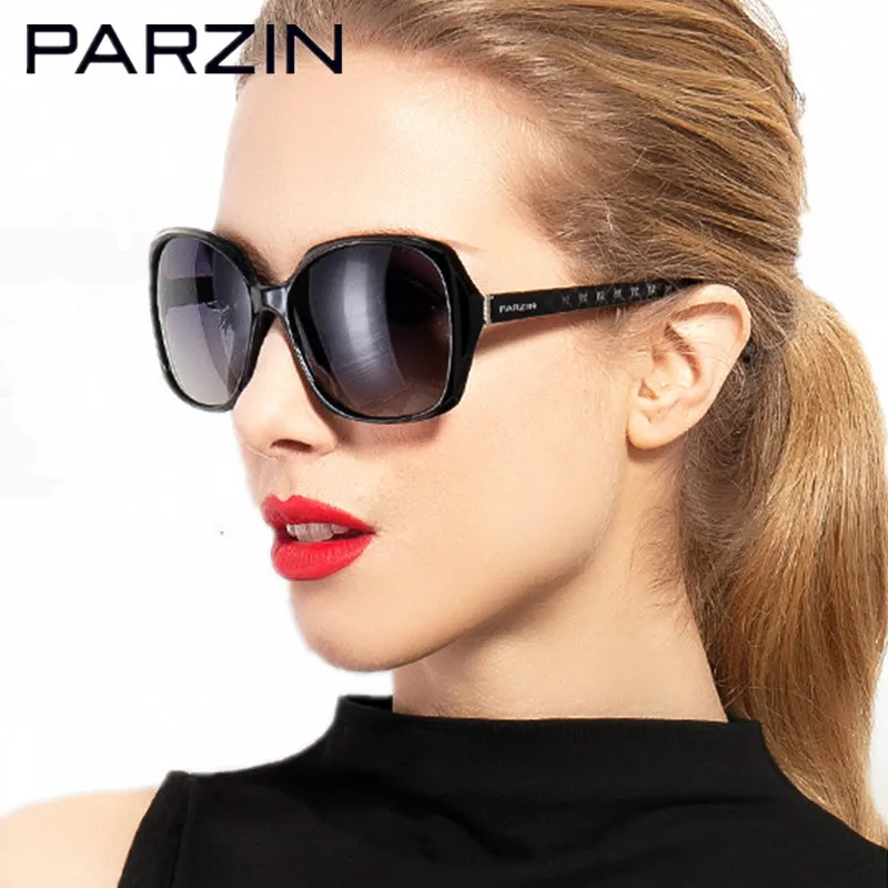 PARZIN Поляризованные Солнцезащитные очки женские модные негабаритные