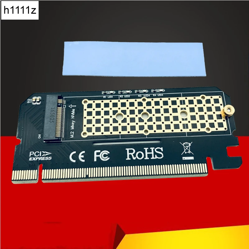 Плата расширения M.2 NVME PCIE на M2 светодиодный адаптер SSD x16 компьютерный интерфейс