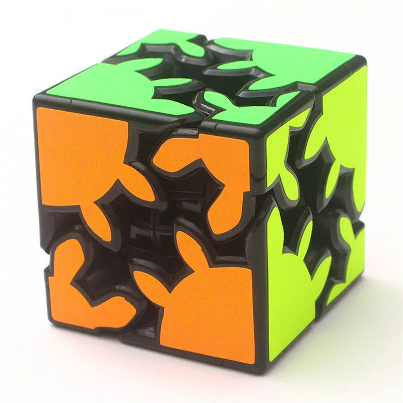 Zcube 2X2X2 gear Twist Puzzle speed Intelligence волшебный кубик, игрушка, тканевые наклейки, 1 шт., безопасный ABS, ультра-Гладкий интеллектуальный подарок, 60 мм