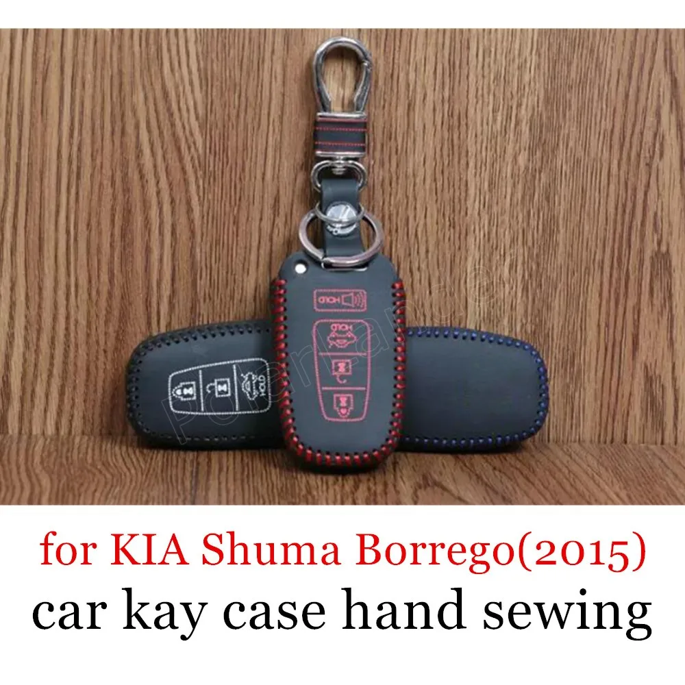

Только красная Лучшая цена, распродажа, подходит для KIA Shuma Borrego(2015), чехол для автомобильного ключа, чехол для шитья, рукоделие «сделай сам»