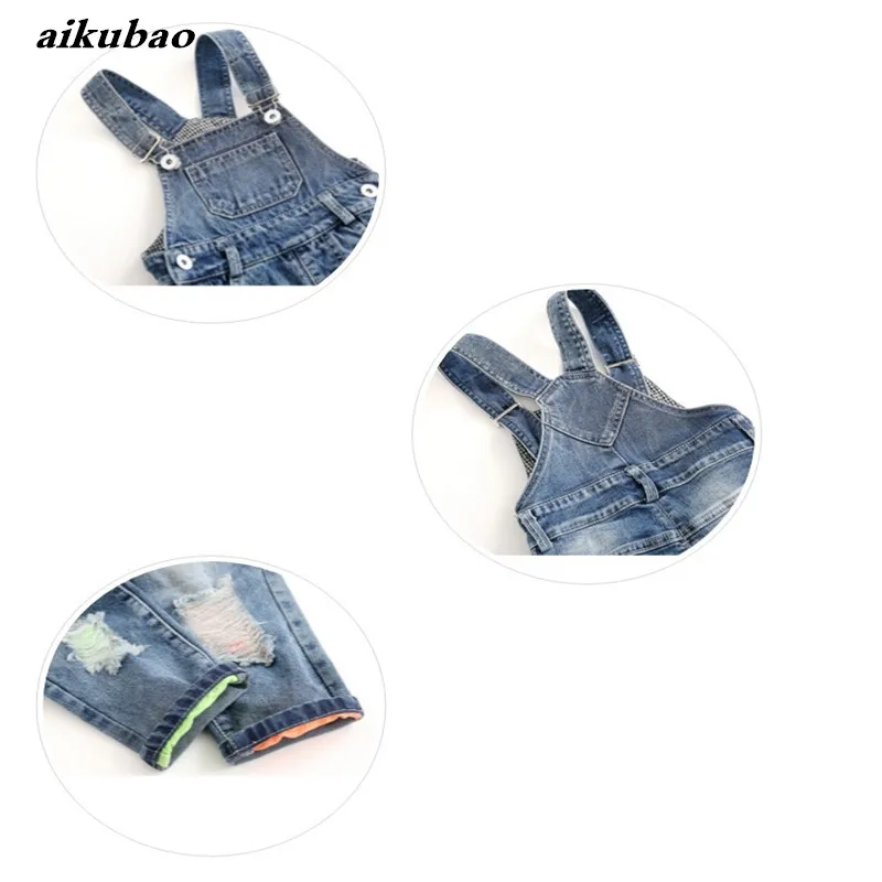 Детские Мальчики Девочки нагрудники брюки 2018 новые модные комбинезоны модный