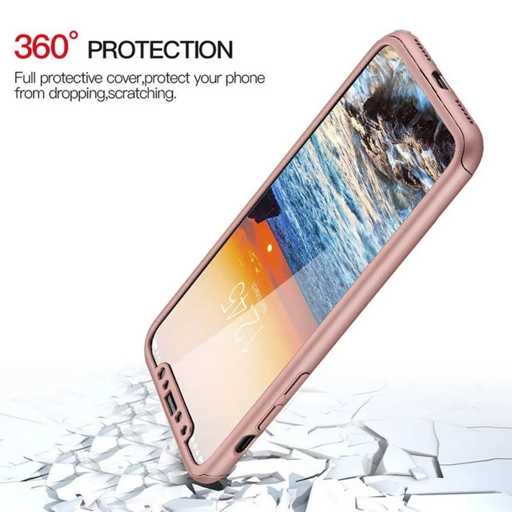 HOPCHAM красный чехол с полным покрытием на 360 градусов для iPhone 7 6 6s чехлами из