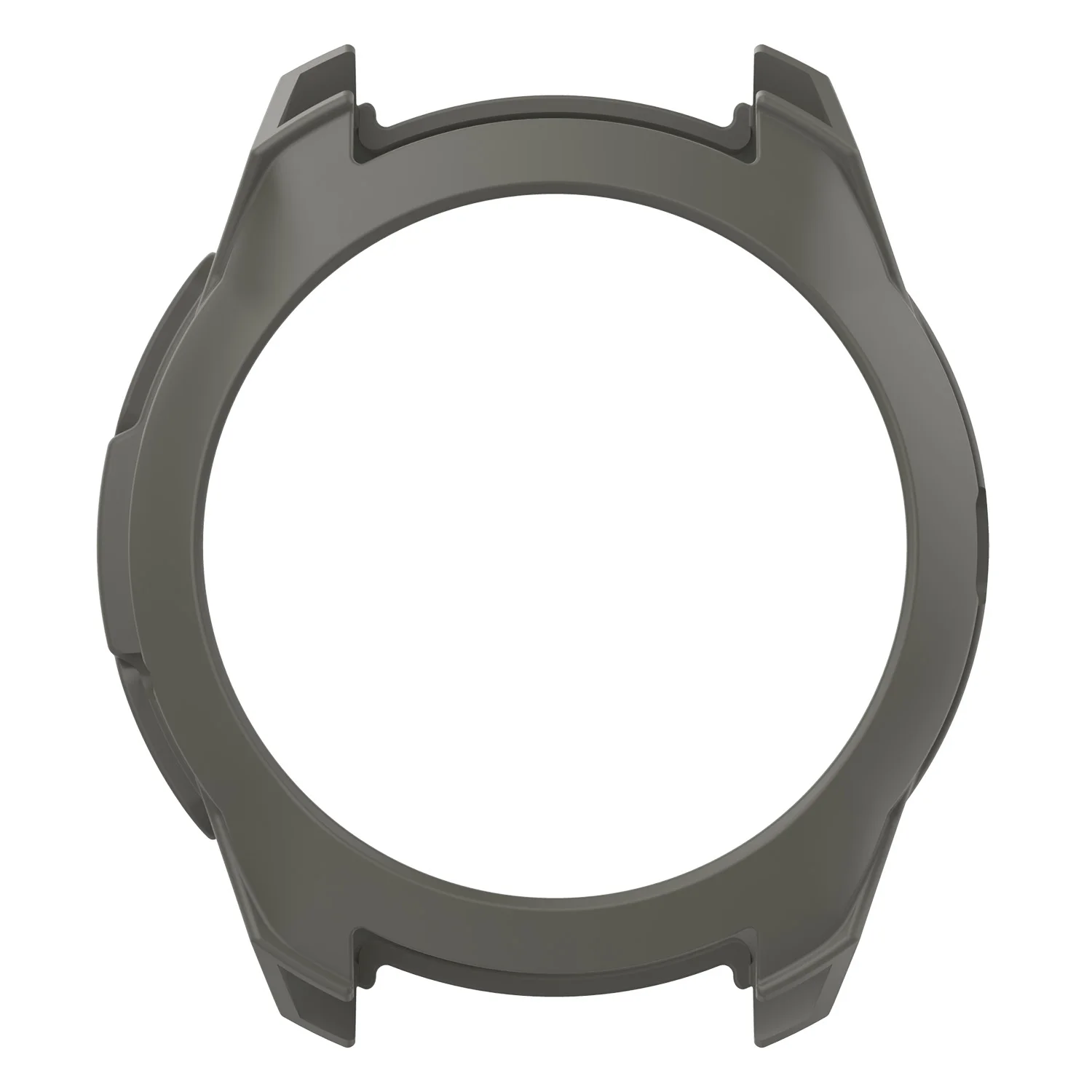 Серый Мягкий силиконовый защитный чехол рамка для samsung galaxy watch 42 мм цветной защитный чехол для galaxy watch - Цвет: Серый