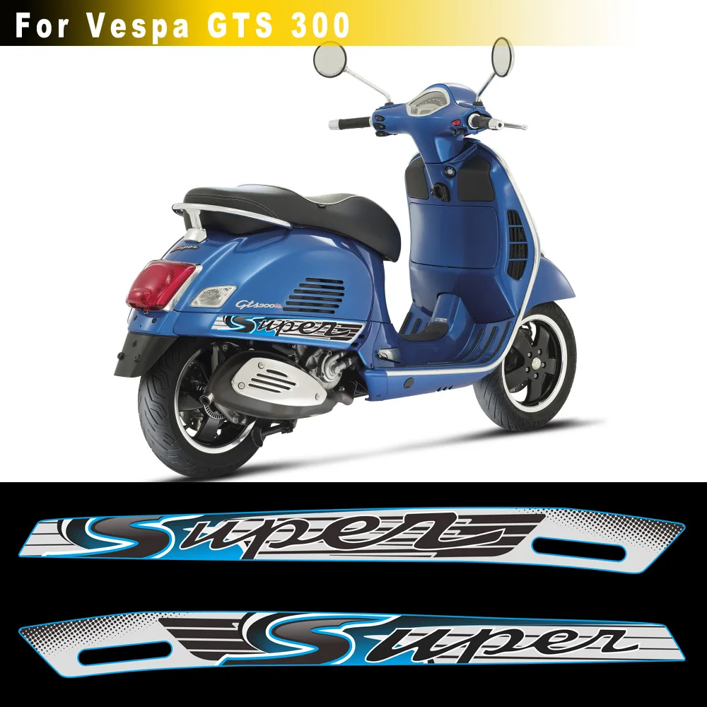 Серый синий подходит для piaggio Vespa GTS 300 gts300 Sport gts наклейки с эмблемами супер светоотражающие наклейки мотоцикл