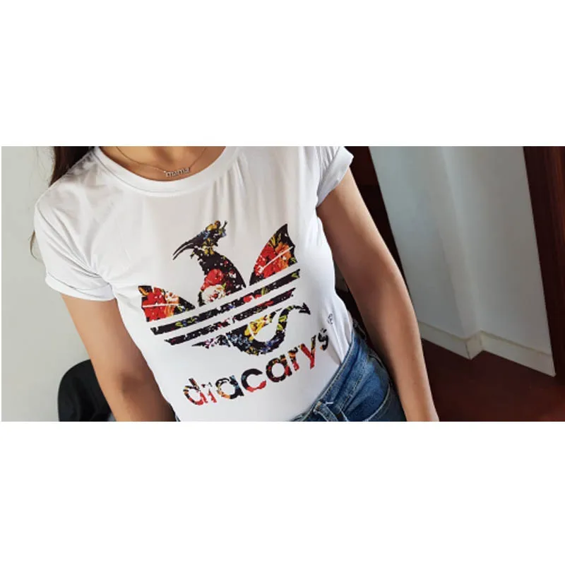 Винтаж Harajuku Dracarys футболка для женщин Игра престолов Эстетическая мать дракона