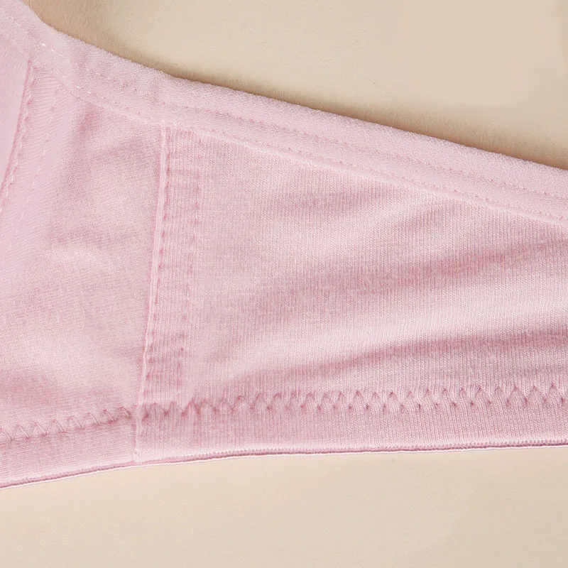 Однотонное хлопковое нижнее белье для девочек тонкие модели регулируемый