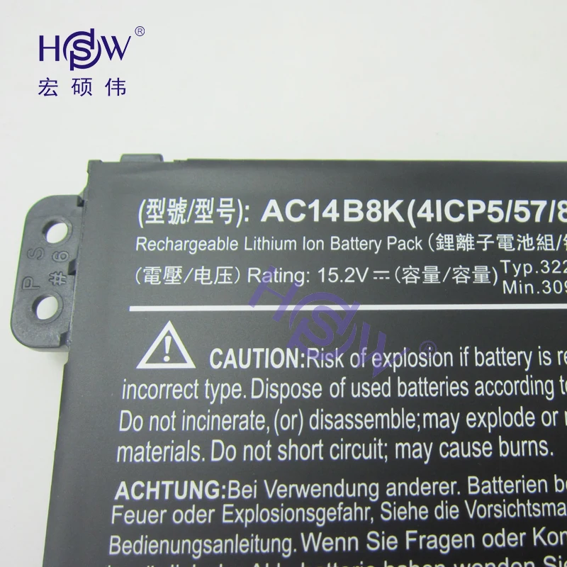 HSW ноутбука Батарея для acer TravelMate AC14B8K B115 M MP батареи Chromebook 13 CB5 311 Батарея|battery for