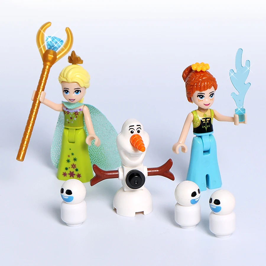 Принцесса серии Arendelle замок Анна Эльза здания блоки кирпичики 519 шт. игрушка для