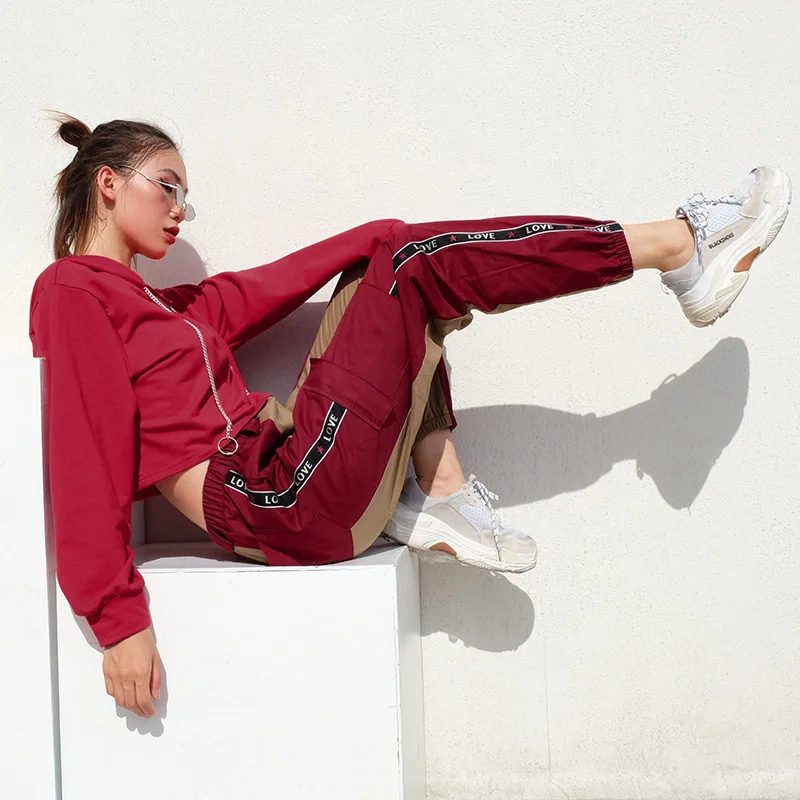 Twojstyle 2018 осень зима Новый Для женщин хлопок штаны для отдыха Мода Большой Размеры