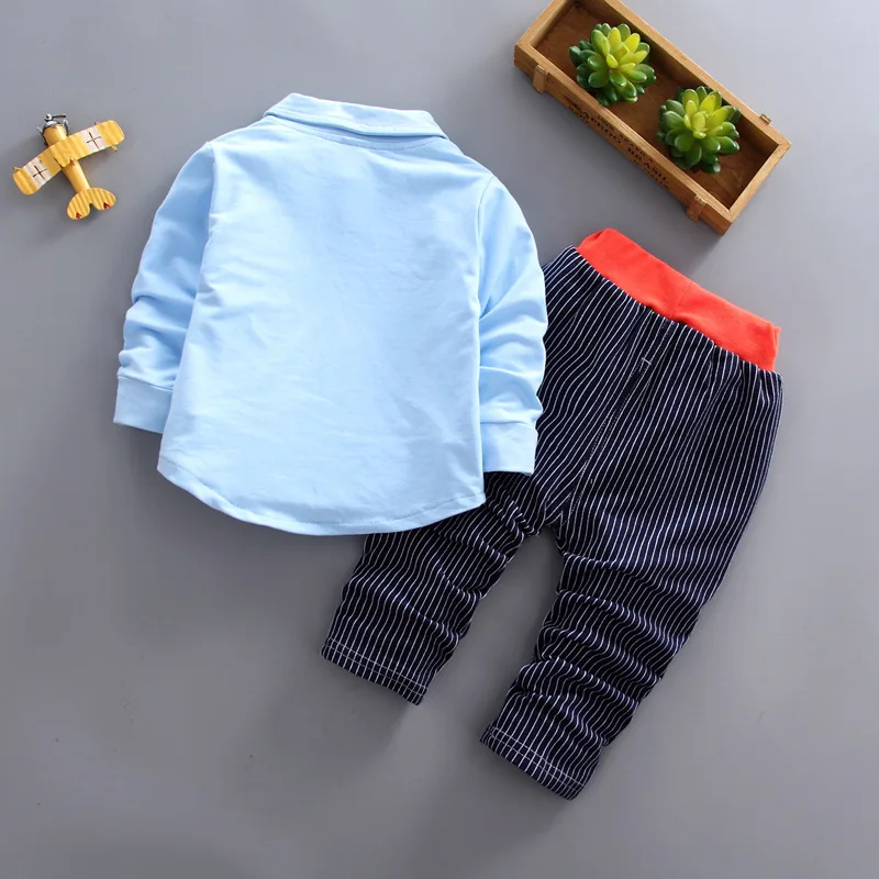 BibiCola boys clothing set spring autumn children fashion cotton shirt+pants 2pcs tracksuits for baby kids clothes |