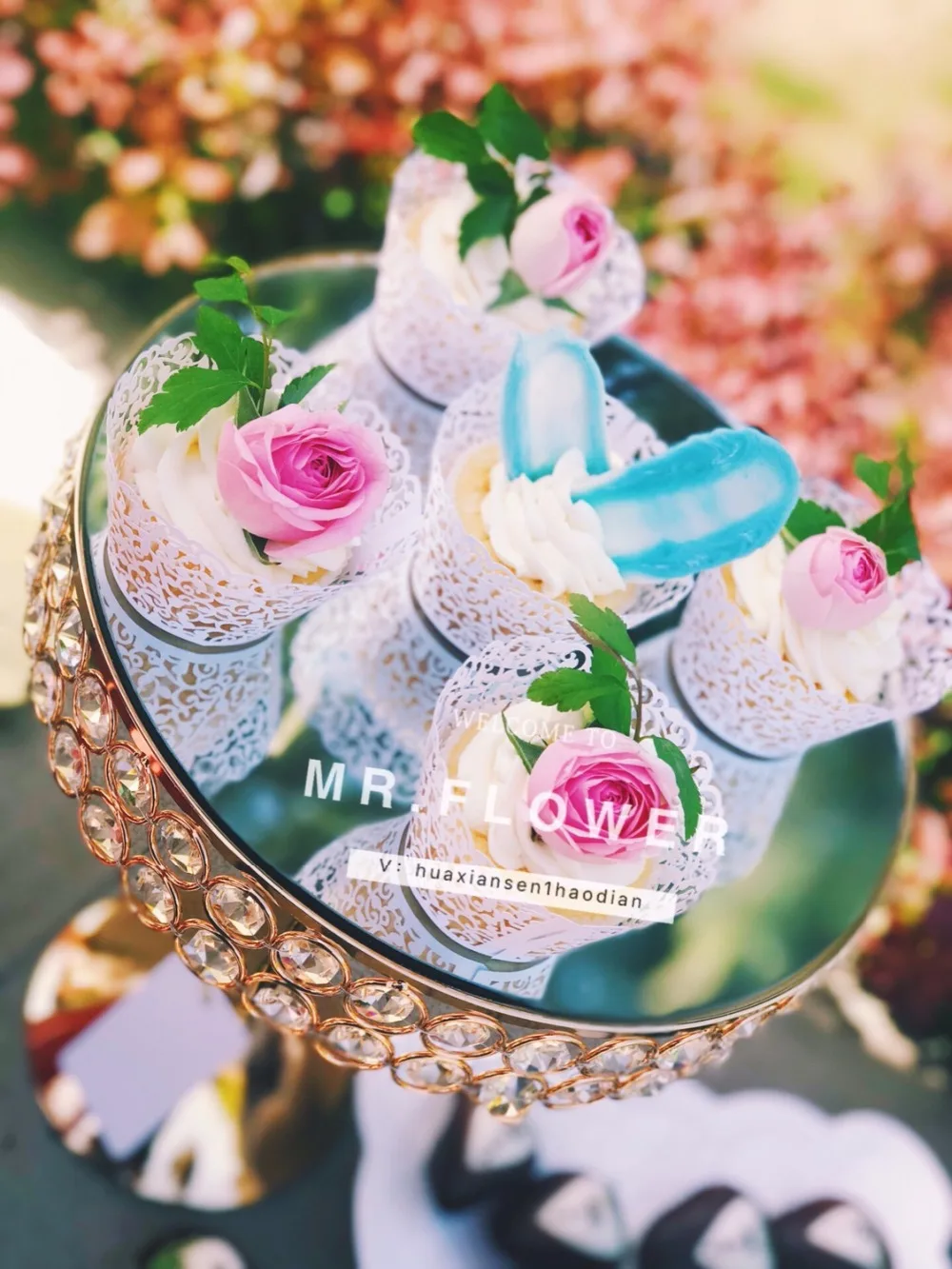 

fashion luxury crystal wedding cake stand holder cake centerpieces cake fondant cupcake sweet table candy bar table decorating