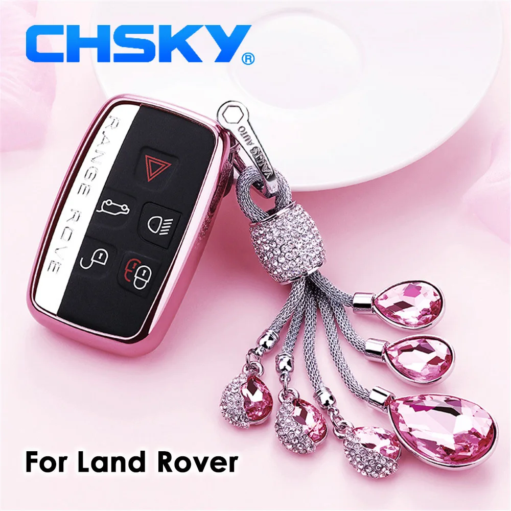 ТПУ чехол для ключей автомобиля CHSKY Land Rover Range SPORT Freelander 2 DISCOVERY 4 Evoque автомобильные