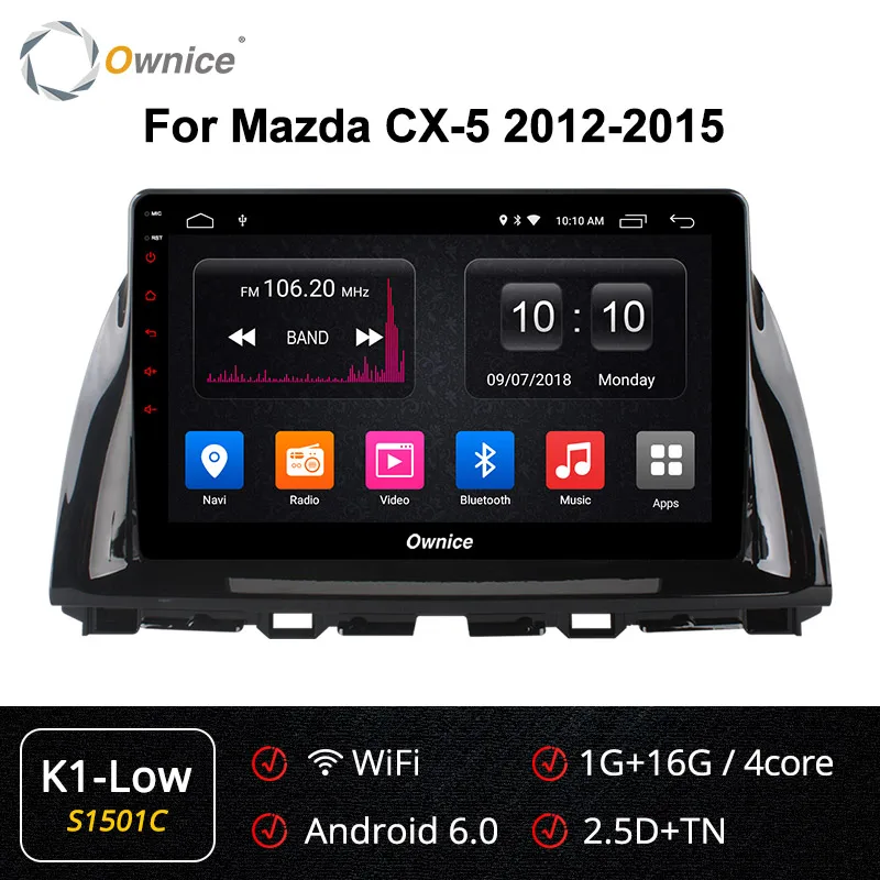 Ownice 10," Восьмиядерный Android 9,0 автомобильный Радио gps DVD для Mazda CX-5 2012 2013 k3 k5 k6 4G LTE DSP SPDIF 360 Panorama - Цвет: S1501 K1-Low