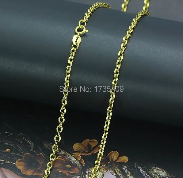 

Genuine AU750 Yellow Gold Necklace / Perfect O Chain 3.2g / 19.6" L
