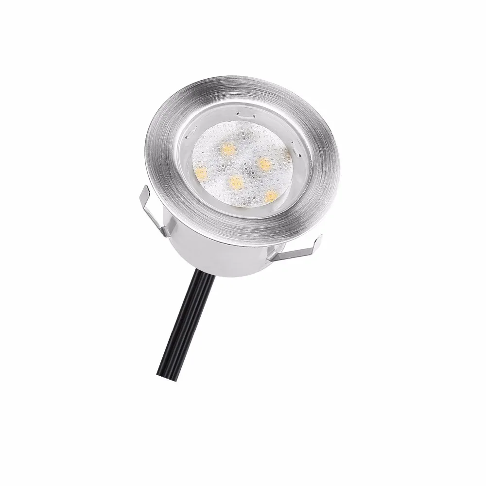 QACA Stainess Steel IP67 LED подземное освещение 1 Вт низковольтные наружные палубные