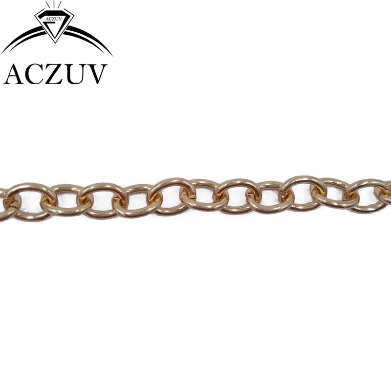 Металлические Кабельные цепи 50 м 5 мм Родиевые золотые бронзовые антикварные