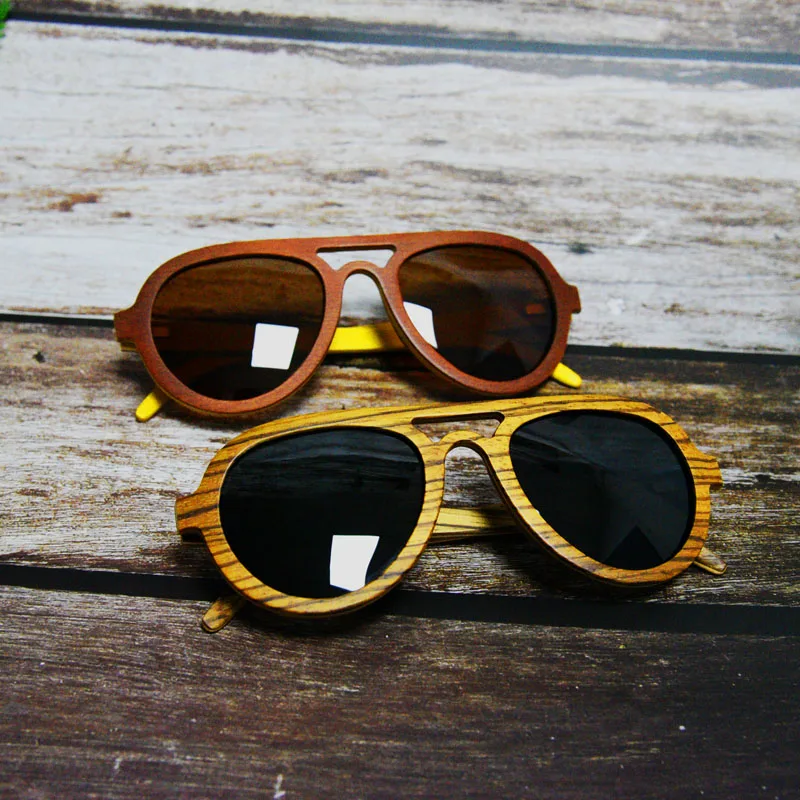 

Mens Oversized Polarized Wooden Sunglasses,2018 Classic Vintage Pilot Ladies Sun glasses Mezzanine Zebra Wood
