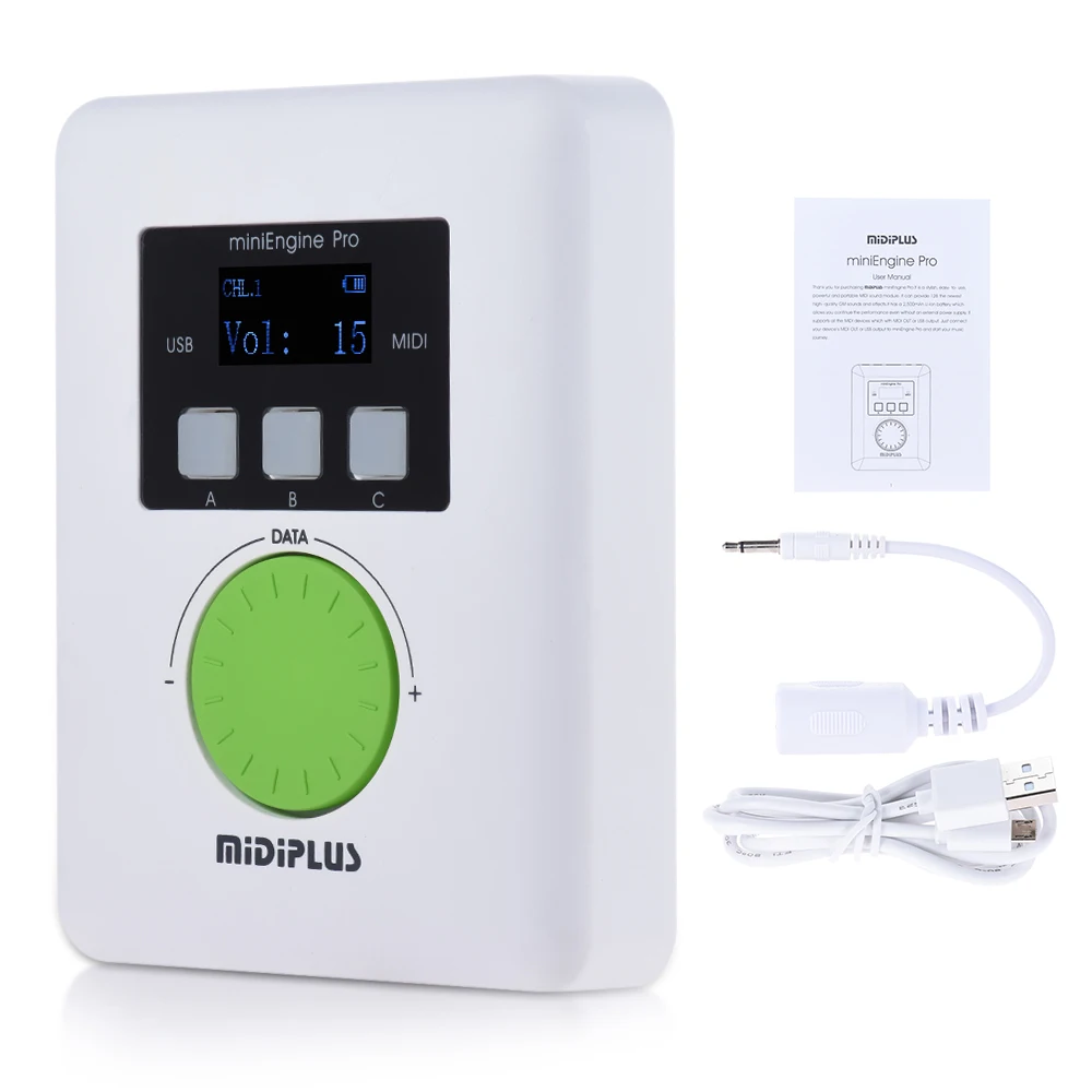 Внешний USB звуковой модуль MIDIPLUS miniEngine Pro встроенная перезаряжаемая литиевая