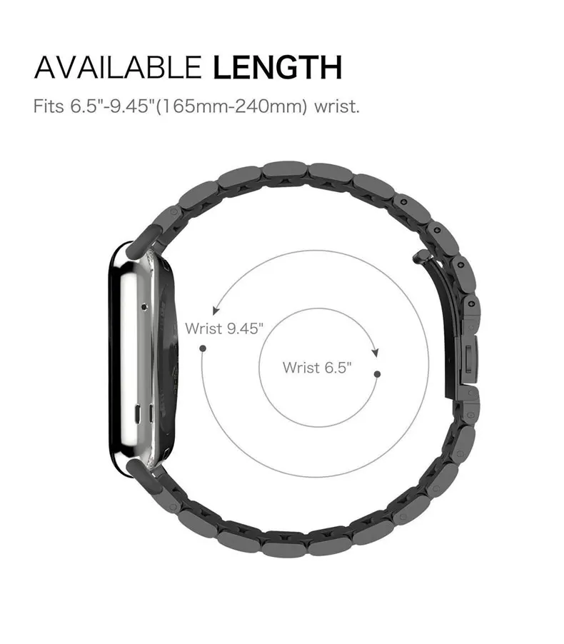 Ремешок для apple watch 44 мм 40 мм apple watch 5 4 3 2 1 Iwatch 42 мм 38 мм браслет из нержавеющей стали ремешок для часов