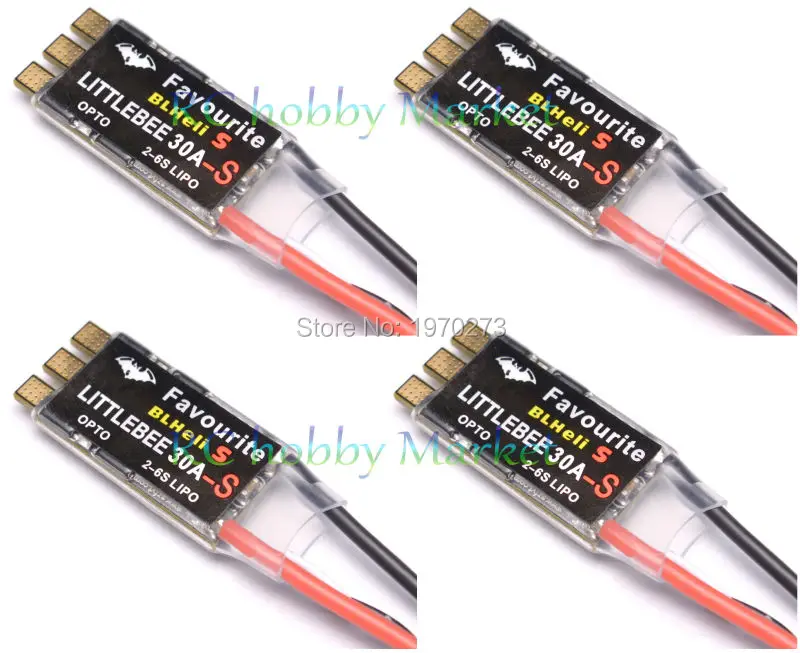 4 шт./лот FVT 30A LittleBee S ESC BLHeli_S OPTO 2 6S поддерживает Мультикоптер Mulitshot Oneshot42