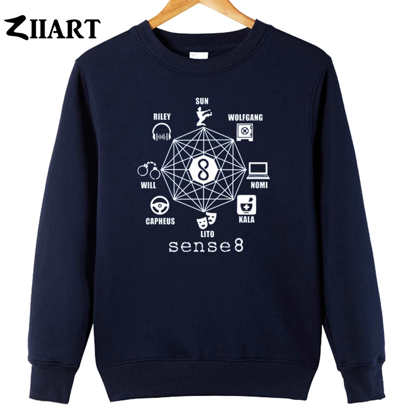 Sense 8 riley sun wolfgang nomi kala lito capheus will couple clothes girls woman cotton autumn winter fleece Sweatshirt | Женская