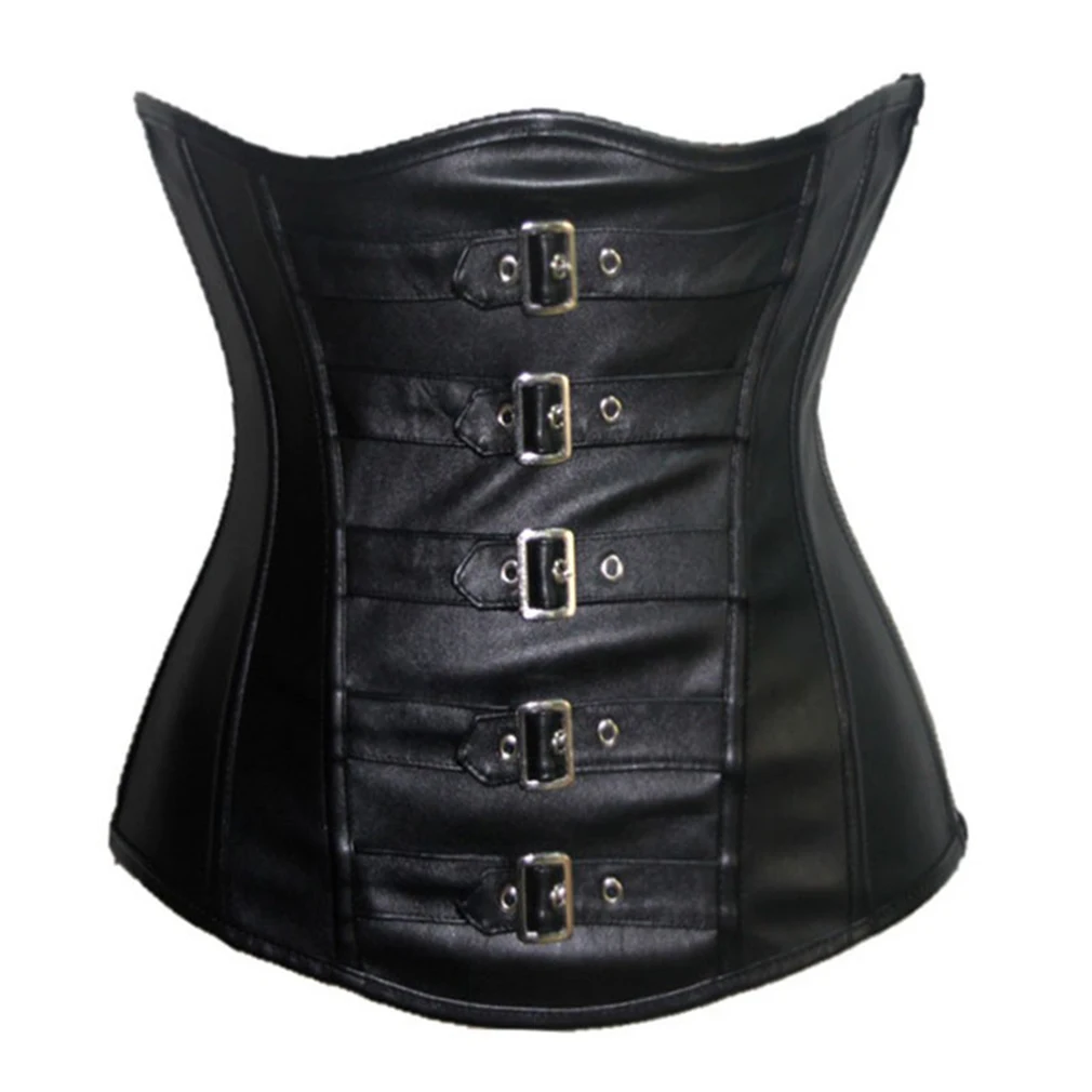 Сексуальный кожаный корсет талии тренажер под грудь Классическая Пряжка