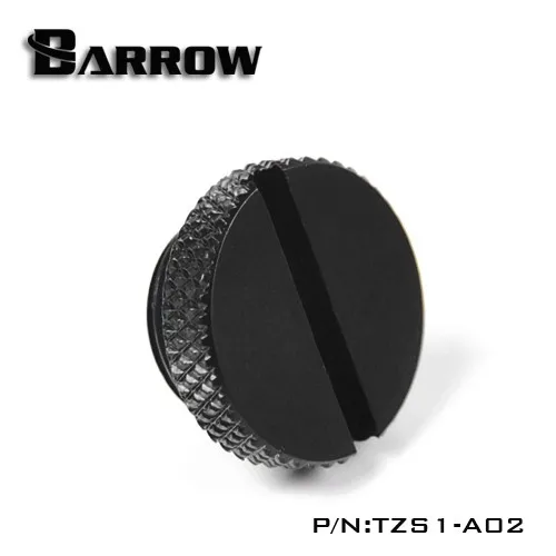 Black Курган TZS1-A02/YKLZS1-T01, G1/4 ''белый черный серебро золото акриловая водяная охлаждающая пробка, монеты могут быть использованы для кручения вилки - Цвет лезвия: Black