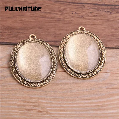 Style 4 glass PULCHRITUDE 2 шт 30*40 мм Внутренний размер античный бог покрытием 11 Стиль Большой овальный кабошон основа Установка Подвески ожерелье Фурнитура - Цвет: Style 4 glass