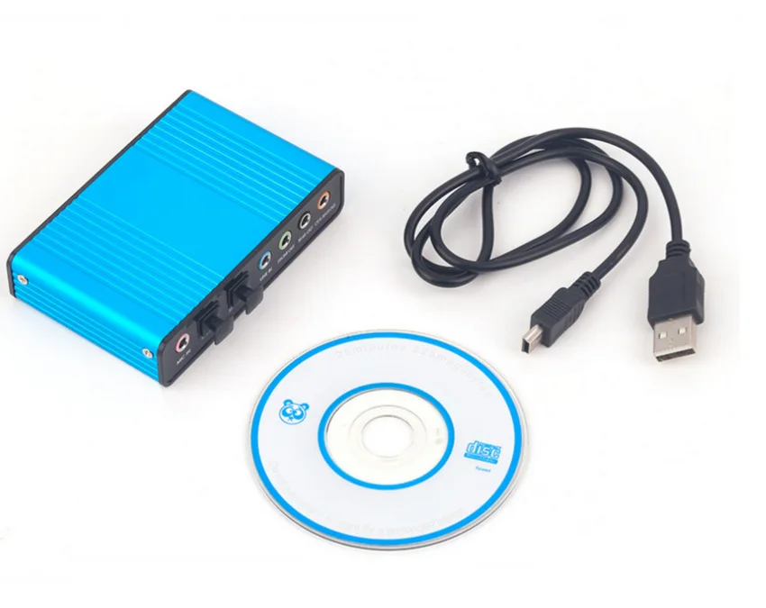 Внешняя звуковая карта USB 2 0 6 канальная S PDIF 5 1 оптическая объемная конвертер для