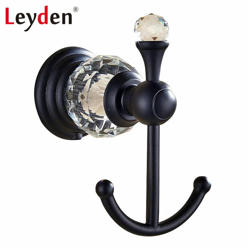 Роскошный Черный крючок для халата Leyden ORB вешалка полотенец крючки одежды