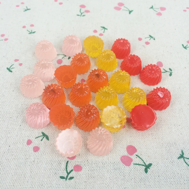 10 шт. разноцветные полимерные плоские спинки кабошон Каваий сделай сам украшения