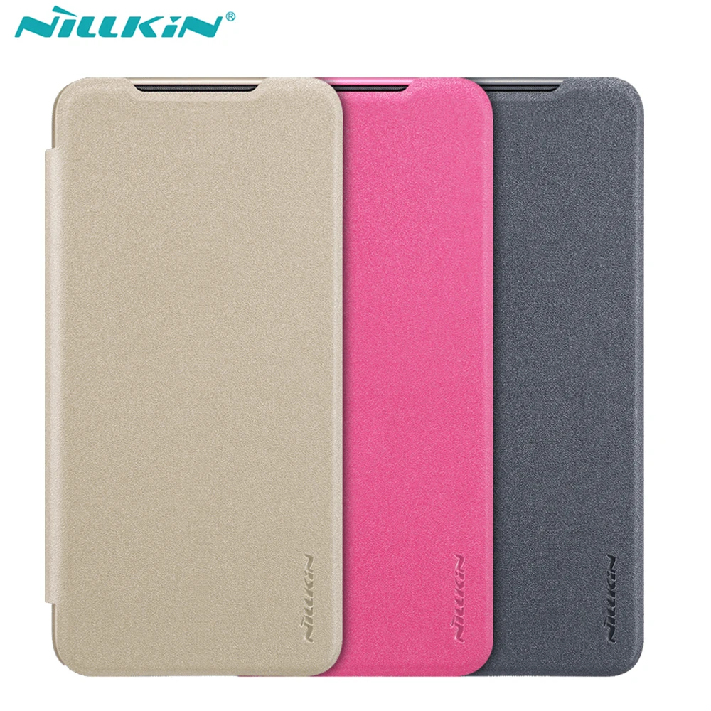 Чехол книжка filp для Xiaomi mi9 /mi 9 супертонкий чехол NILLKIN с блестками из искусственной