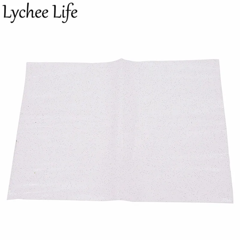 Lychee Life A4 прозрачная блестящая ткань красочные ПВХ 29x21 см Ткань DIY Современная домашняя одежда текстиль швейная ткань аксессуары