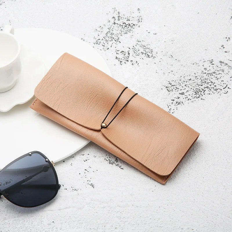 18*7 см ПВХ кожаная сумка для очков модные мягкие женские солнцезащитные очки