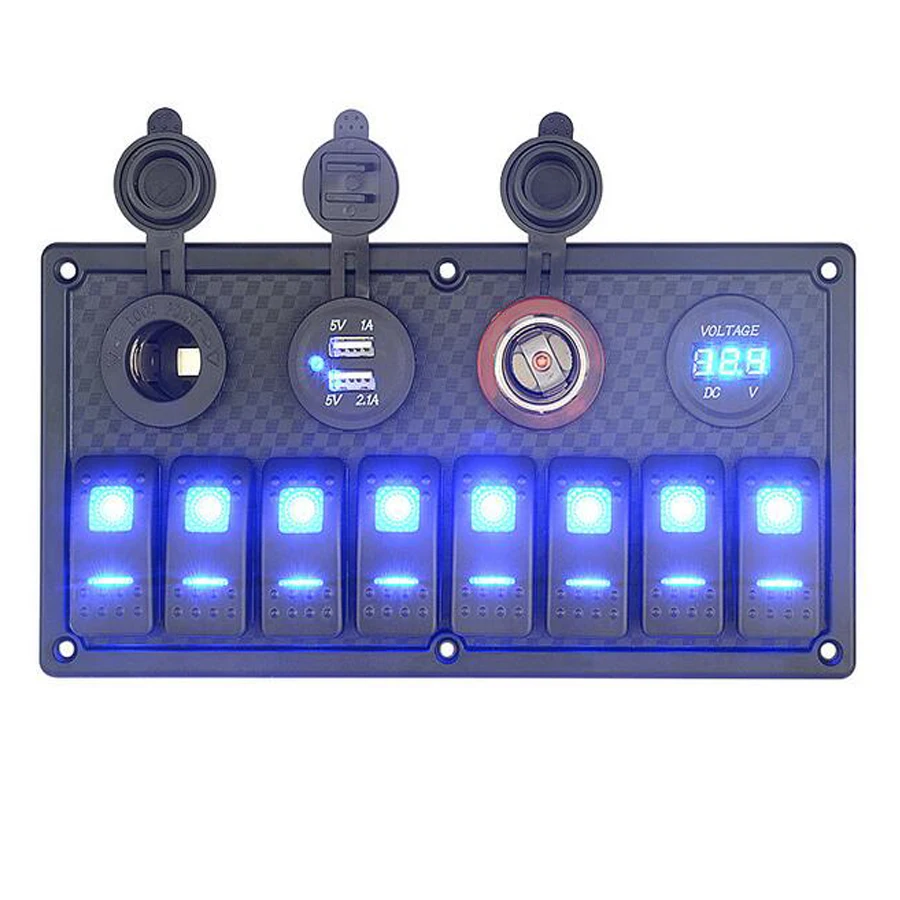 Морской переключатель панели выключатели водонепроницаемый автомобиль двойной