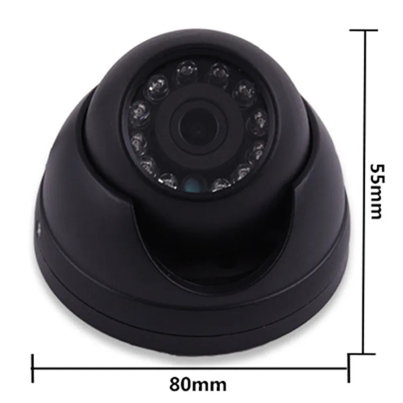 SONY CCD 600TVL внутренняя Автомобильная камера NTSC/PAL 2-Дюймовая полусферическая
