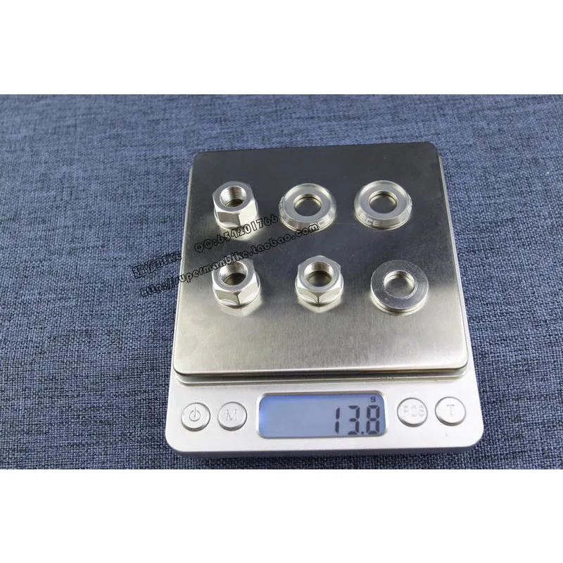 Гайка для регулировки переднего и заднего колеса M10 для складного велосипеда Brompton, алюминиевые шайбы, легкие плоские прокладки
