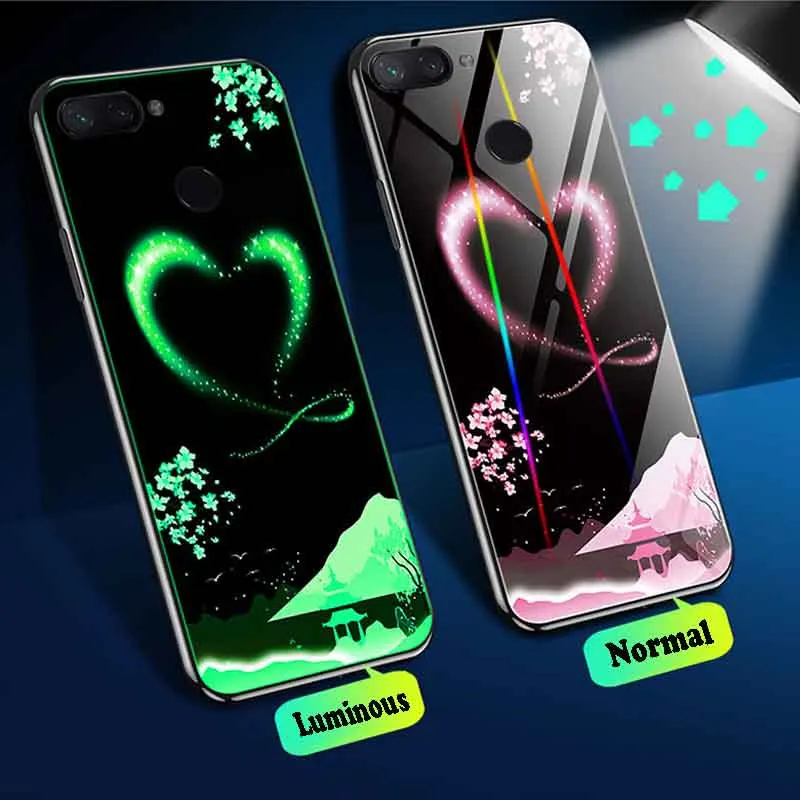 Модные Lu mi nous закаленное Стекло Крышка для Xiaomi 8 Lite A2 ночной Светильник