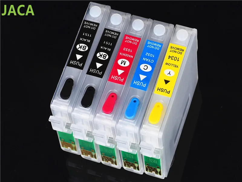 5 шт. многоразовый картридж для принтера Epson T1110 TX515FN T1151 T1032 T1033 T1034 картриджи с