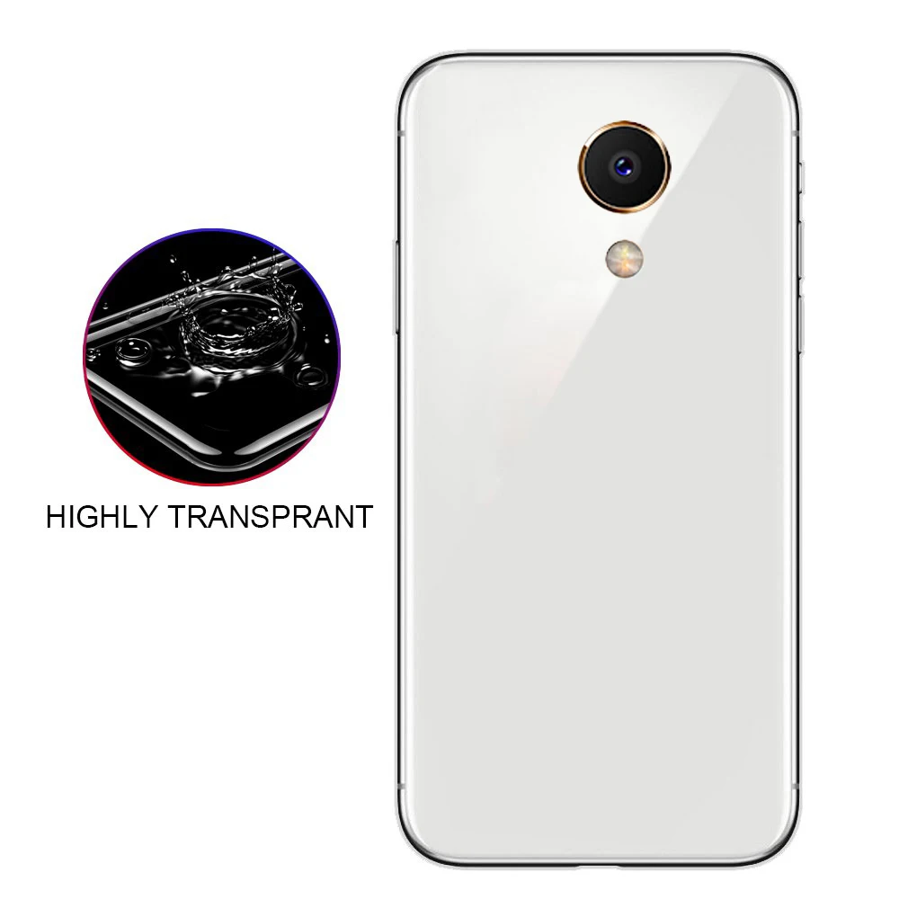 Ультратонкий Мягкий силиконовый прозрачный чехол для мобильного телефона Meizu