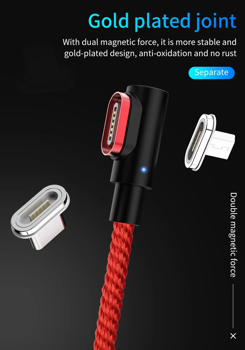 5А супер быстрая зарядка Магнитный USB кабель type C Micro usb кабель для зарядки данных быстрое зарядное устройство поддержка передачи данных 90 градусов