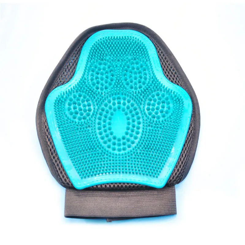 Blue 1 Гребень для кошек собак, перчатки для ухода за кошками, собаками, банные перчатки, перчатки для чистки волос, эффективный массажный инструмент для домашних животных, кошек, собак, аксессуары для чистки - Цвет: Blue 1