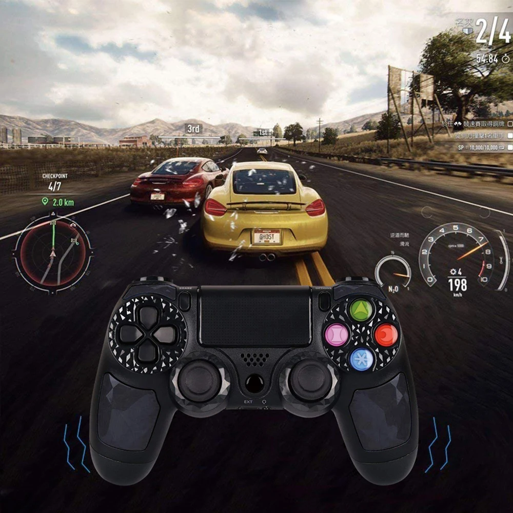 K ISHAKO 10 шт. Bluetooth беспроводной геймпад джойстик для sony Playstation 4/PS4 Pro Slim с 3,5 мм разъем для гарнитуры для ps3 игровой ПК