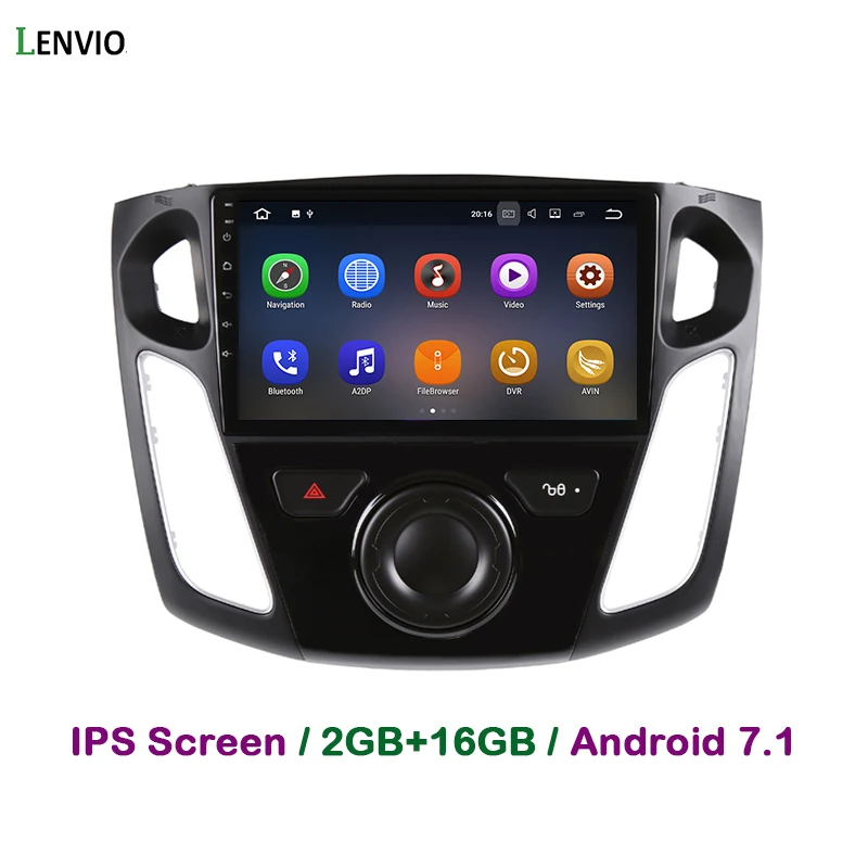Автомобильный DVD плеер Lenvio 2 Гб ОЗУ Android 7 1 для Ford Focus 3 2012 2013 2014 2015 2016 радио GPS