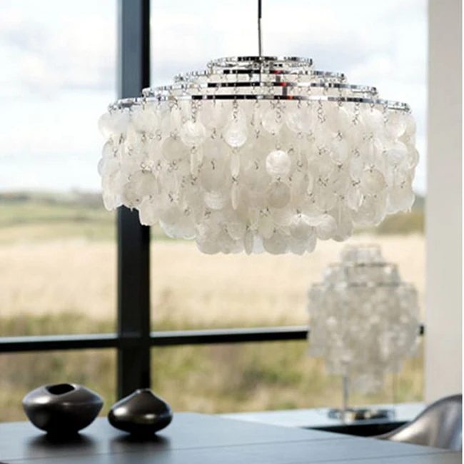 Люстры светодиодные FUMAT диаметр 70 см высота 50 3 шт. E27 220 240 В|shell chandelier|chandelier