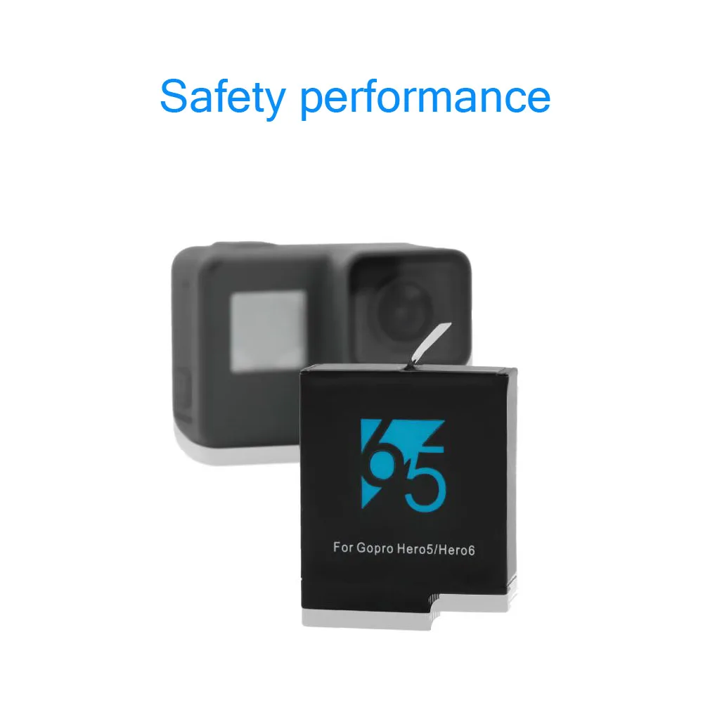 Новый Gopro Hero 6/5 Батарея 2 шт. 1220 мАч + USB двойной Зарядное устройство для GoPro черный