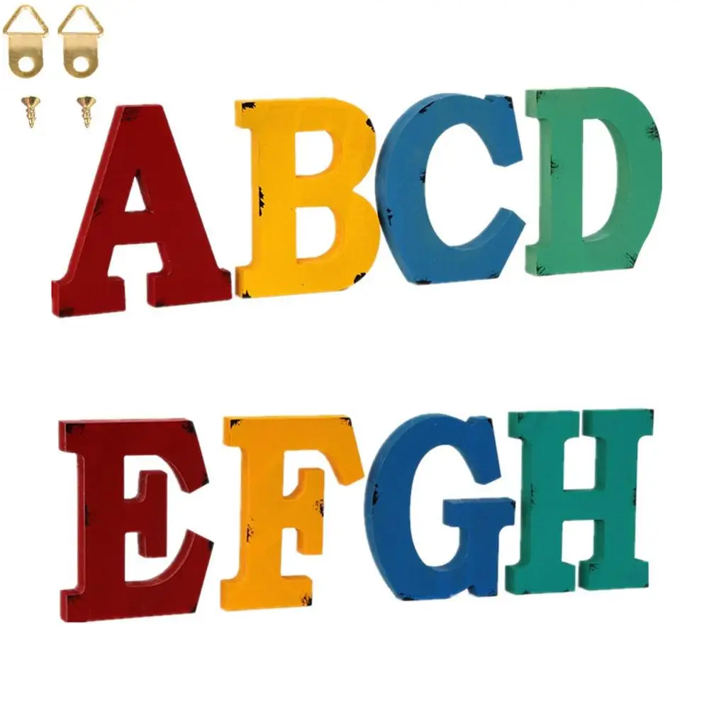 1 шт. 18 см деревянные буквы DIY A-Z Английский алфавит ремесло украшения для домашней