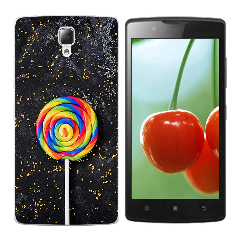 Soft Silicone Phone Case for Lenovo A2010 A 2010 4.5&quot Back Cover Botanic Printing Bags |