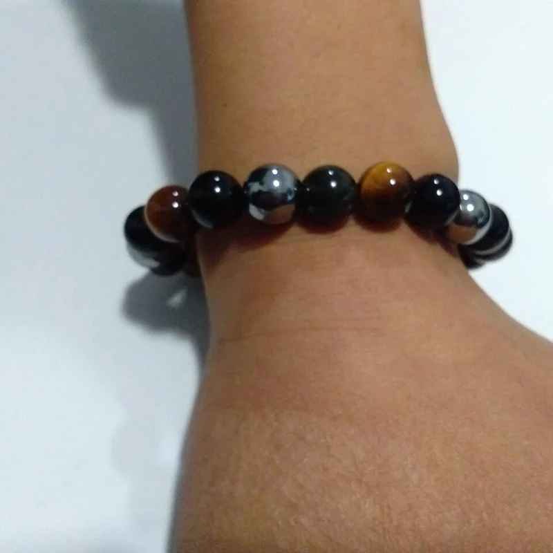 Мужской браслет JoursNeige из натурального камня 10 мм|bracelets for|hematite stone braceletbracelet natural |